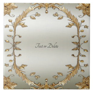 Gouden  keramische Tegel Tegeltje