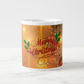 Gouden kerst extra grote beker (Voorkant)