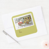 Gouden Kerst Gnomes Vakantie Geschenk Labels (Envelop)