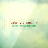 Gouden Kerst Kerstelijk Welkom Zakelijk Raamsticker (Vel 3)