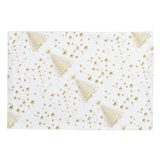 Gouden kerst kussensloop (Achterkant)