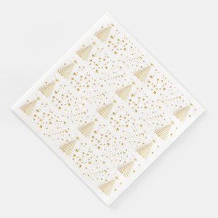 Gouden kerst servetten