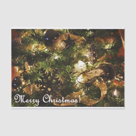 Gouden kerst tissuepapier (Voorkant)