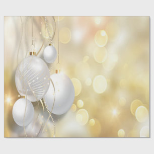 Gouden Kerstballen,Feestdagen Cadeaupapier