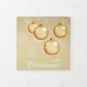 Gouden kerstbollen 3 foto sjabloon (Cover)