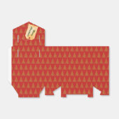 Gouden kerstboom bedankdoosjes (Uitgevouwen)