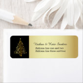 gouden kerstboom etiket (Insitu)