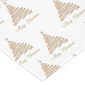 gouden kerstboom lange tafelloper (Hoek)