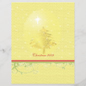Gouden Kerstboom met Sterren Flyer (Achterkant)