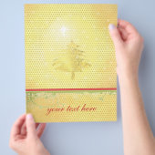 Gouden Kerstboom met Sterren Flyer (Hand)