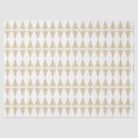 Gouden kerstboom tissuepapier (Voorkant)