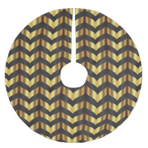 gouden kerstboomrok met chevron xmas kerstboomrok kerstboom rok