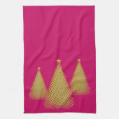 Gouden Kerstboom's Theedoek (Verticaal)