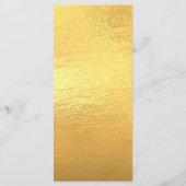 Gouden kerstdiner menu (Achterkant)