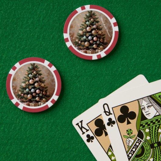 "Gouden Kerstdroom" Poker Chips (Pokertafel (Dubbel))