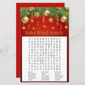 gouden kerstfeest speelgoed Word Search Game (Voorkant / Achterkant)