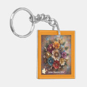 "Gouden Kerstgloed" Sleutelhanger (Voorkant Links)