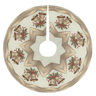 Gouden kerstklokken boomrok kerstboom rok