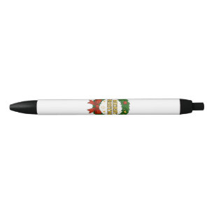 Gouden Kerstkrans – Festive Rood Groen Goud H Zwarte Inkt Pen