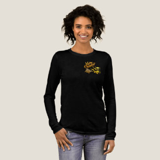Gouden Kerstman & Boom Kerstontwerp Tri-Blend Shirt