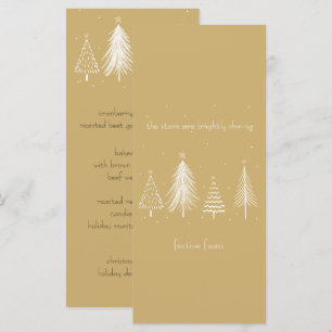 Gouden Kerstmenu Elegante Vakantie Menu