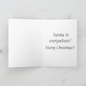 Gouden Kerstmis Feestdagen Kaart (Binnen)