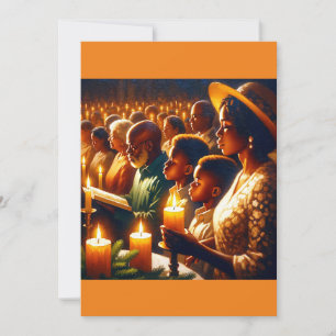 Gouden Kerstmis Koor Viering Feestdagenkaart