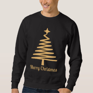 Gouden Kerstmis Nieuwigheid blk Trui