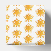 Gouden Kerstmis Sneeuw Patroon Bedankdoosjes (Bovenkant)
