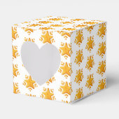 Gouden Kerstmis Sneeuw Patroon Bedankdoosjes (Voorkant Zijde)