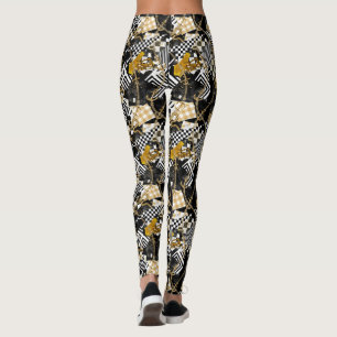 Gouden kettingen schaak en slangen luxe_denser mee leggings