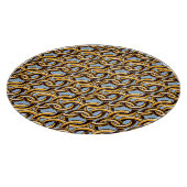 Gouden kettingschakels: naadloos patroon. snijplank (Hoek)