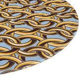 Gouden kettingschakels: naadloos patroon. snijplank (Hoek)