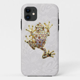 Gouden kikker juweel foto paisley kant iPhone 5 ho 11 Hoesje