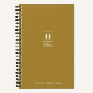 Gouden Klassiek Monogram Notitieboek