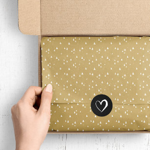 Gouden kleine driehoeken tissuepapier