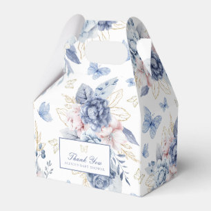Gouden kleine vlinder jongen Baby shower Bedankdoosjes