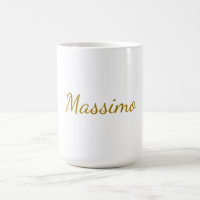 Gouden Kleur Calligrafie Elegante Eenvoudige Naam