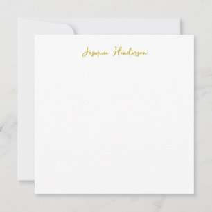 Gouden Kleur Calligrafie Professionele Naam Platte