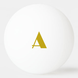Gouden kleur Custom Monogram Initiaal Letter Plain Pingpongballen