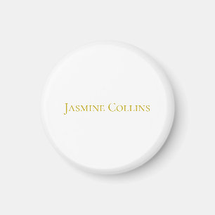 Gouden Kleur Eenvoudig Minimalistisch Professionee Magneet