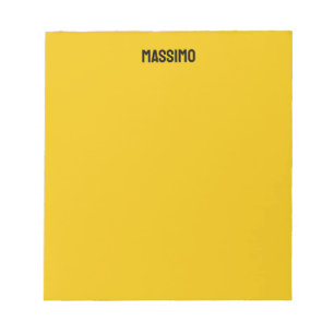 Gouden Kleur Eigen Naam Minimalistische Moderne Ee Notitieblok