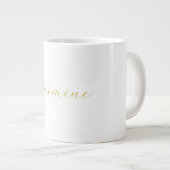 Gouden Kleur Kalligrafie Professionele Aangepaste  Extra Grote Beker (Voorkant rechts)