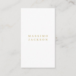 Gouden Kleur Minimalistische Professionele Serif L Informatiekaartje