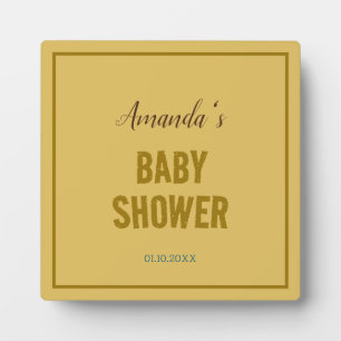 Gouden kleur Modern Minimalistisch Baby shower Fotoplaat