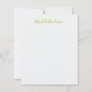 Gouden kleur Moderne Minimalistische Handschrift N