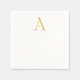 Gouden Kleur Monogram Professioneel Aangepast Servet