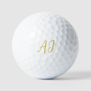 Gouden Kleur Monogram Professioneel Klassiek Initi Golfballen