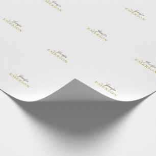 Gouden kleur professioneel minimalistisch modern e cadeaupapier