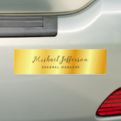 Gouden Kleur Professionele Handgeschreven Script Bumpersticker (Op auto)